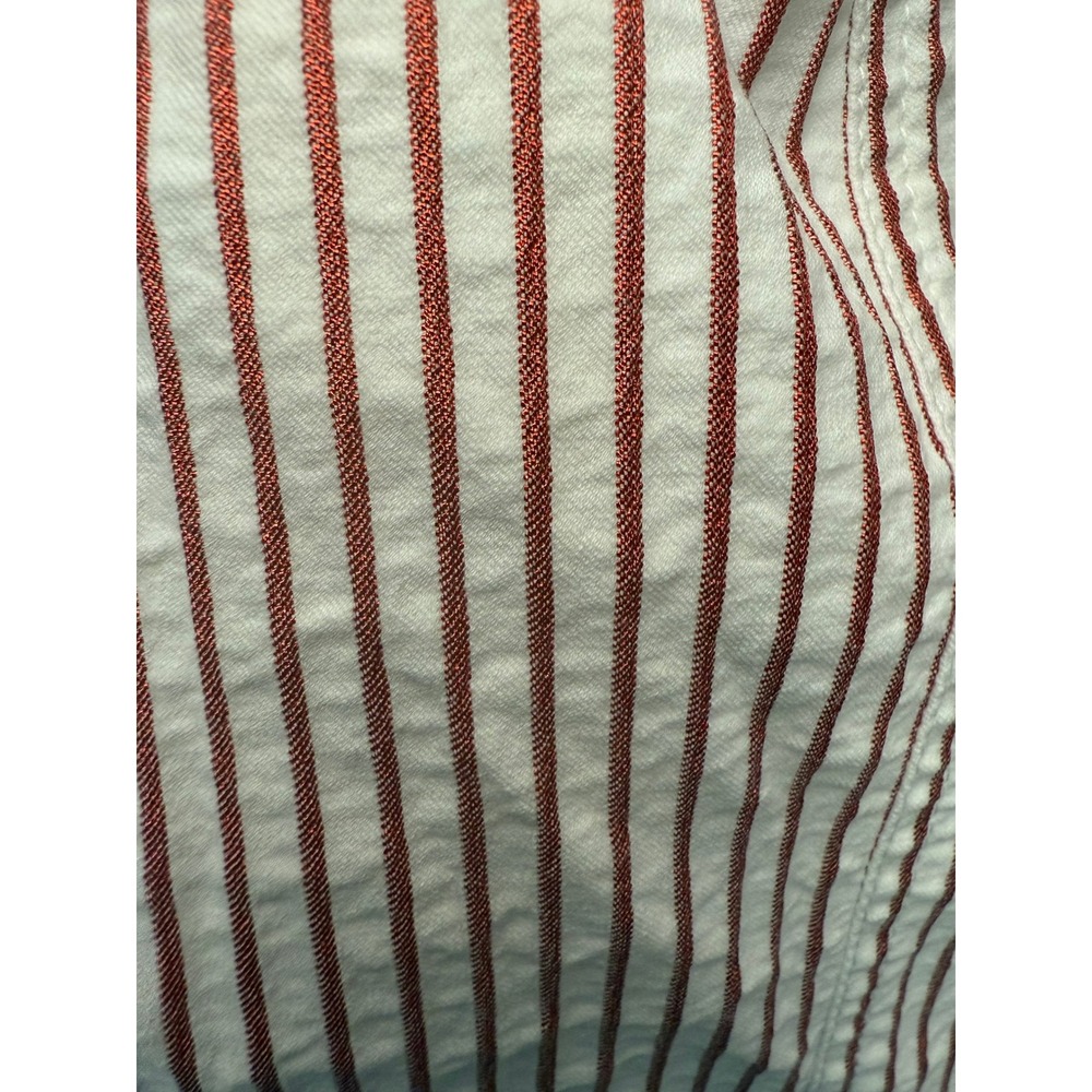 Doncaster‎ Size 16 Metallic Red and White Striped Skirt - Picture 4 of 8